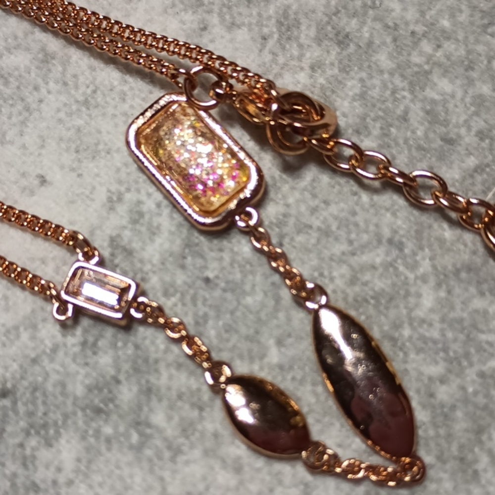 COLOR STREET Rose Gold Tone Necklace NWOT